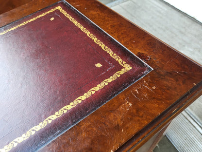 2 x antique repro filing cabinet leather top drawers file drawers PRICE X 1
