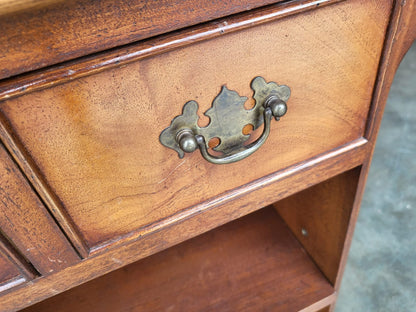 Small antique repro side end lamp table cabinet