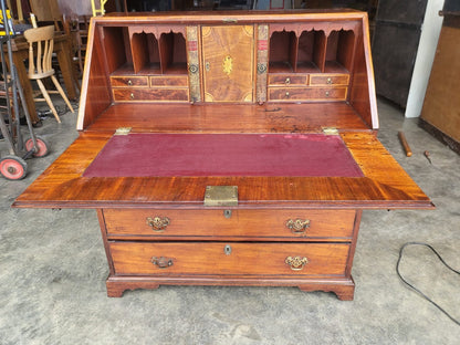 Antique mahogany small bureau desk drawers dressing table