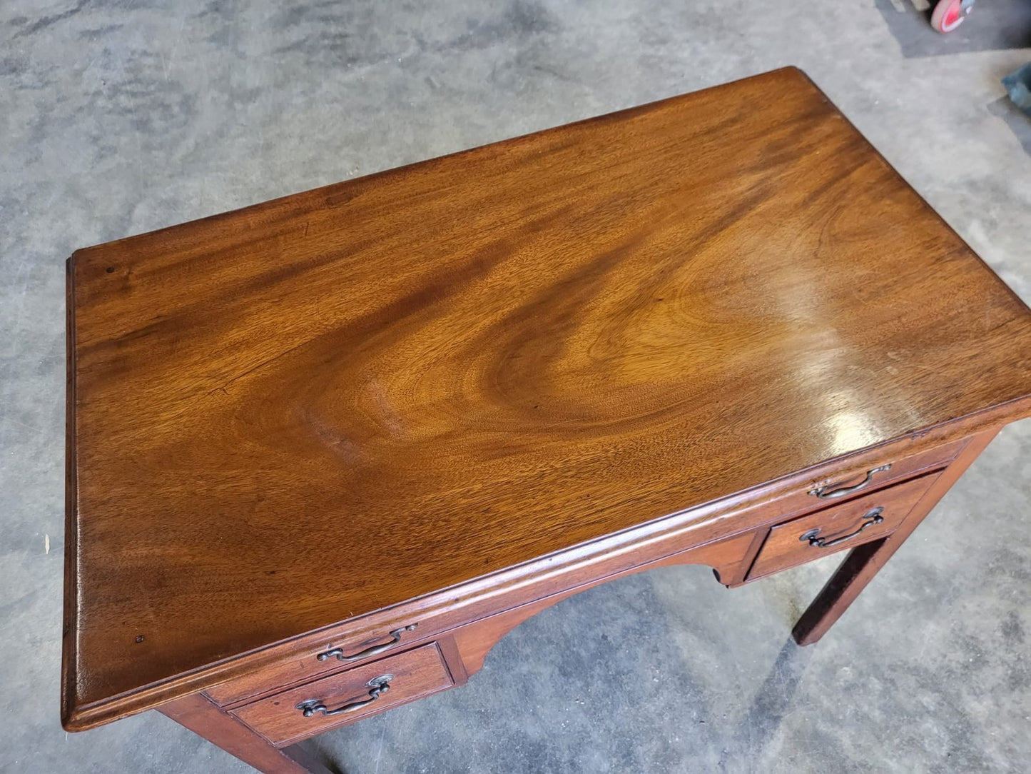 Antique Victorian mahogany tall boy small serving hall table sideboard