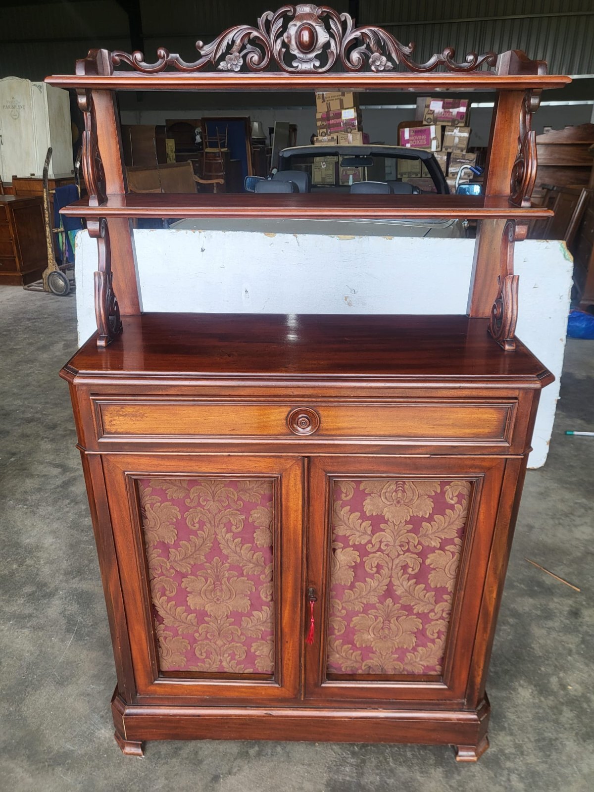 Antique slim small chiffonier sideboard gallery cabinet