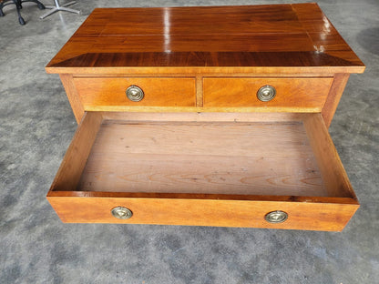 Antique Edwardian low boy sideboard hall table server drawers