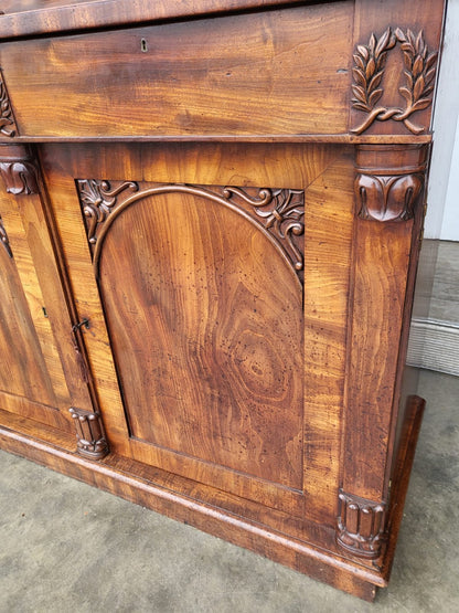 Antique Victorian chiffonier sideboard gallery drawers cupboard