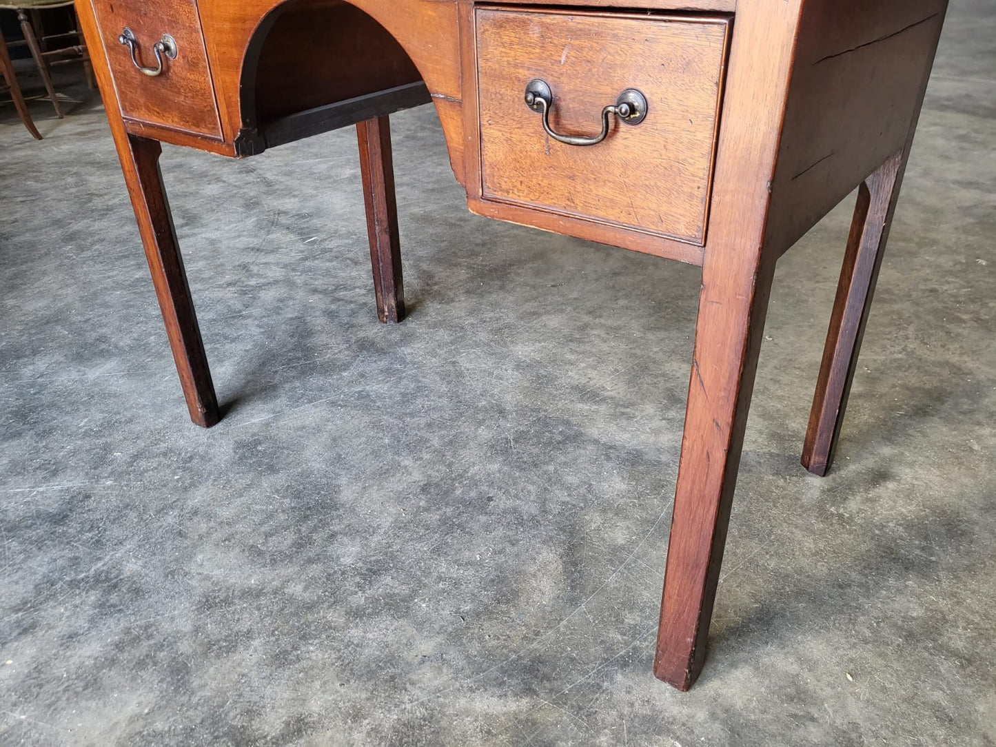 Antique Victorian mahogany tall boy small serving hall table sideboard