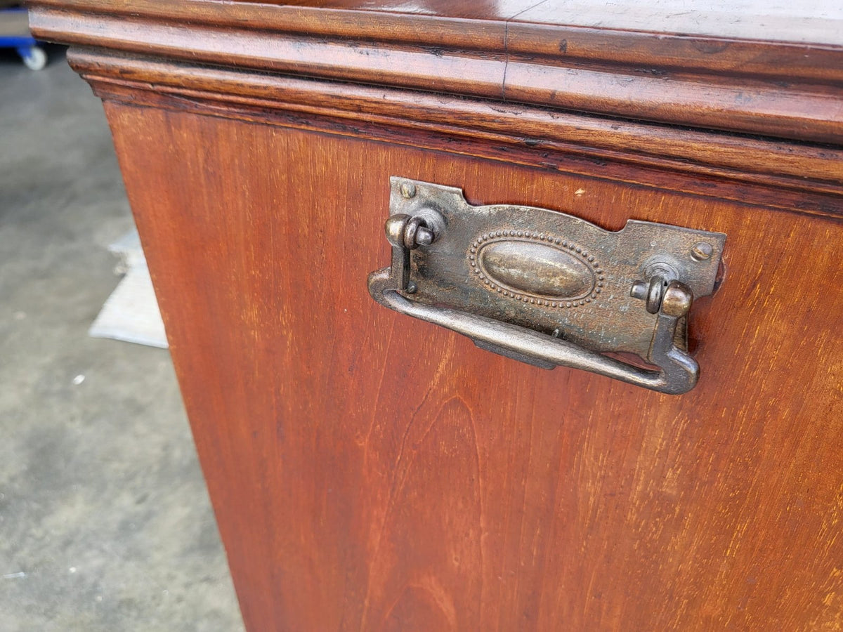 Antique Edwardian side end lamp table storage coal perdonium