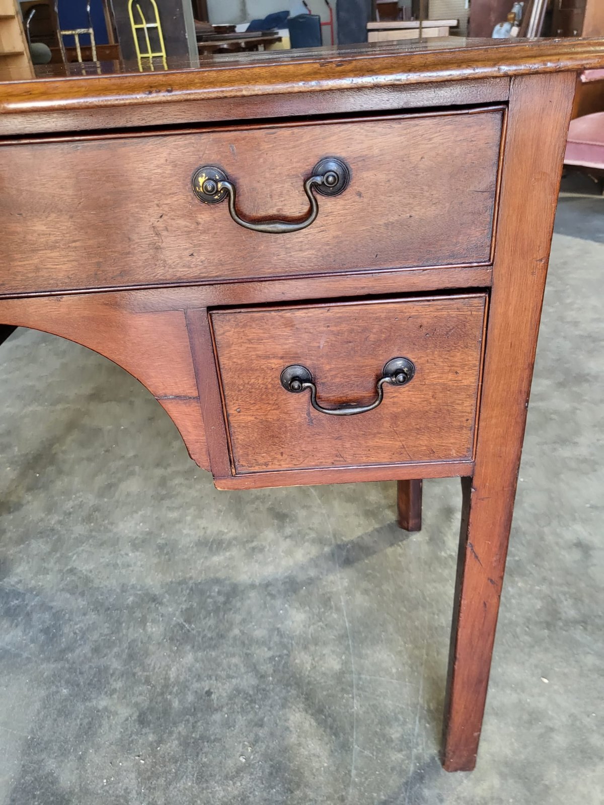 Antique Victorian mahogany tall boy small serving hall table sideboard
