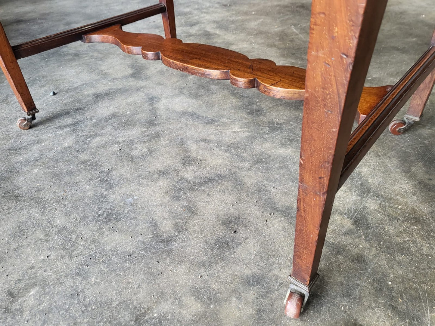 Antique Edwardian single drawer work sewing hall table desk