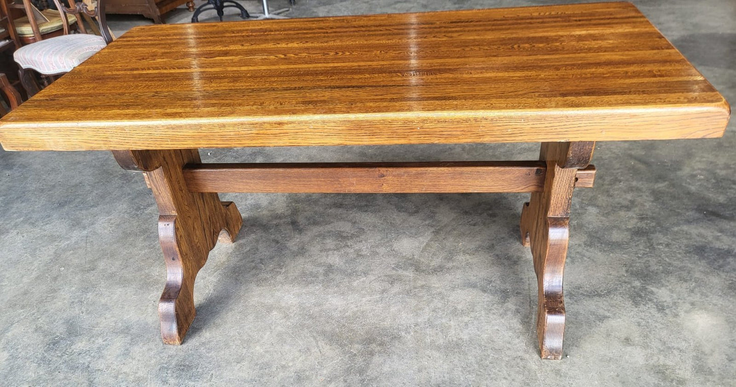 Breakdown refectory dining table seat to 8 flat pack