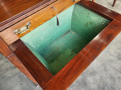 Antique Edwardian single drawer work sewing hall table desk