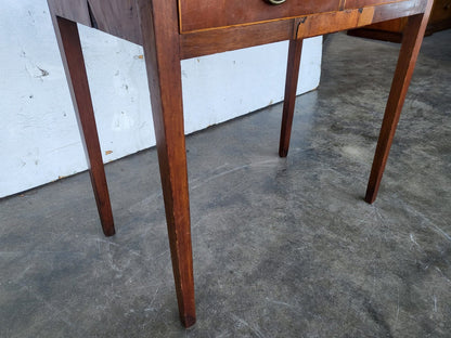 Antique Edwardian small 2 drawer writing hall table desk