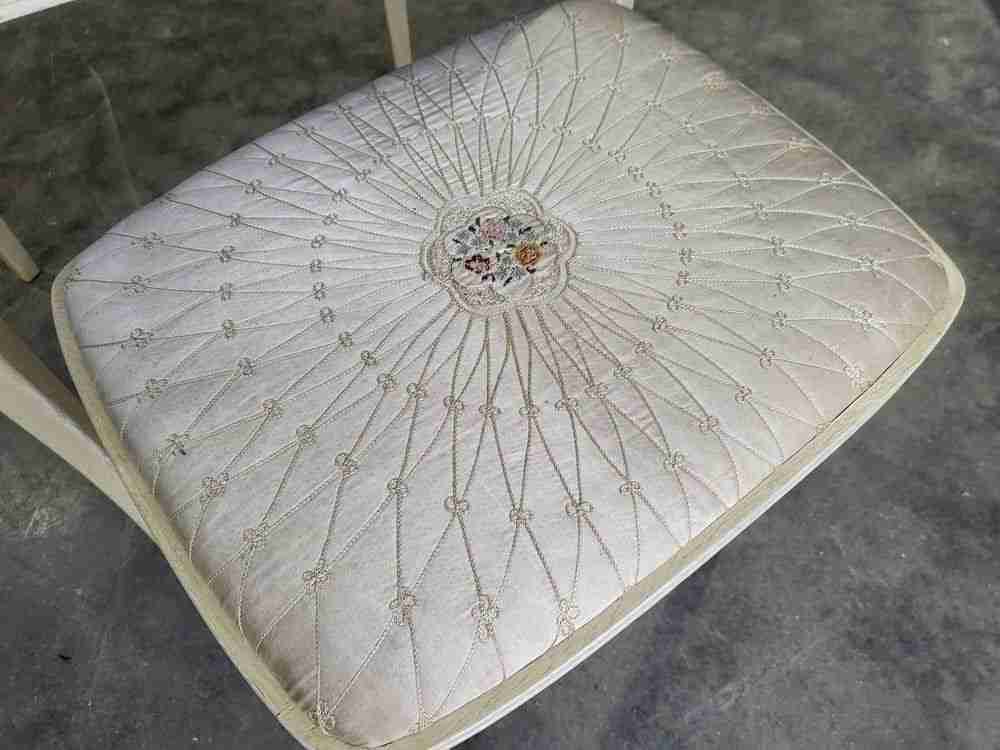 Vintage 1930's small dressing table stool mirror