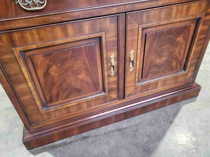 Antique repro sideboard cabinet serving table drawer