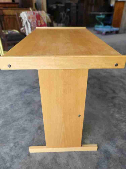 Modern small single pedestal  2 drawer writing desk