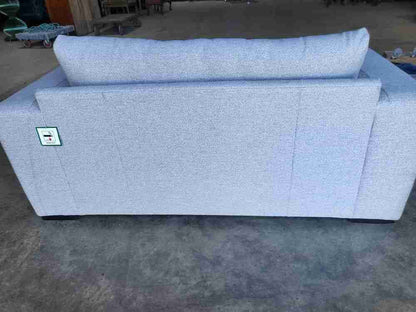 Modern 2 seat grey sofa ex shop display 70's style square