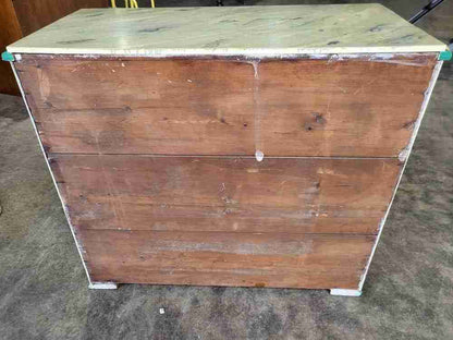 Antique Victorian painted small low chest of drawers