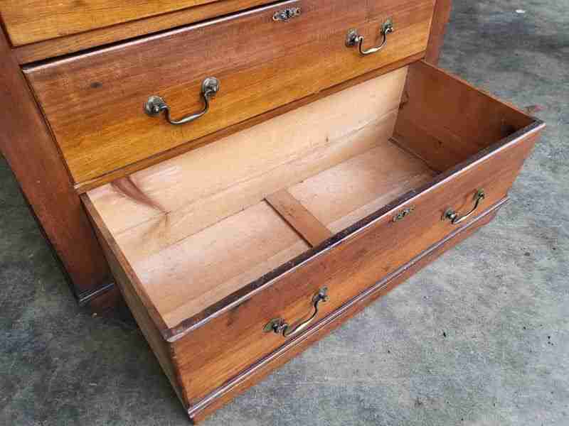 Antique Edwardian small 2 over 2 chest of drawers