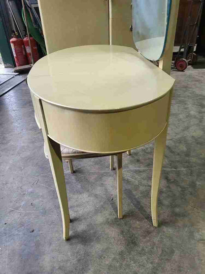 Vintage 1930's small dressing table stool mirror