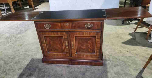 Antique repro sideboard cabinet serving table drawer