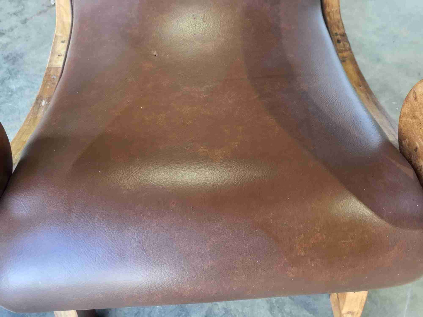 Large plantation arm chair conservatory garden patio chair faux leather