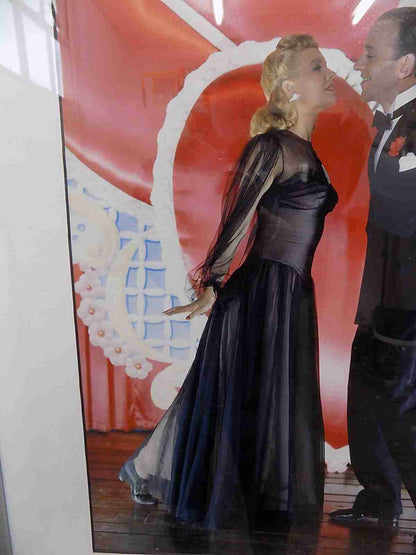 Framed colour photographic print of Fred Astaire and Ginger Rogers