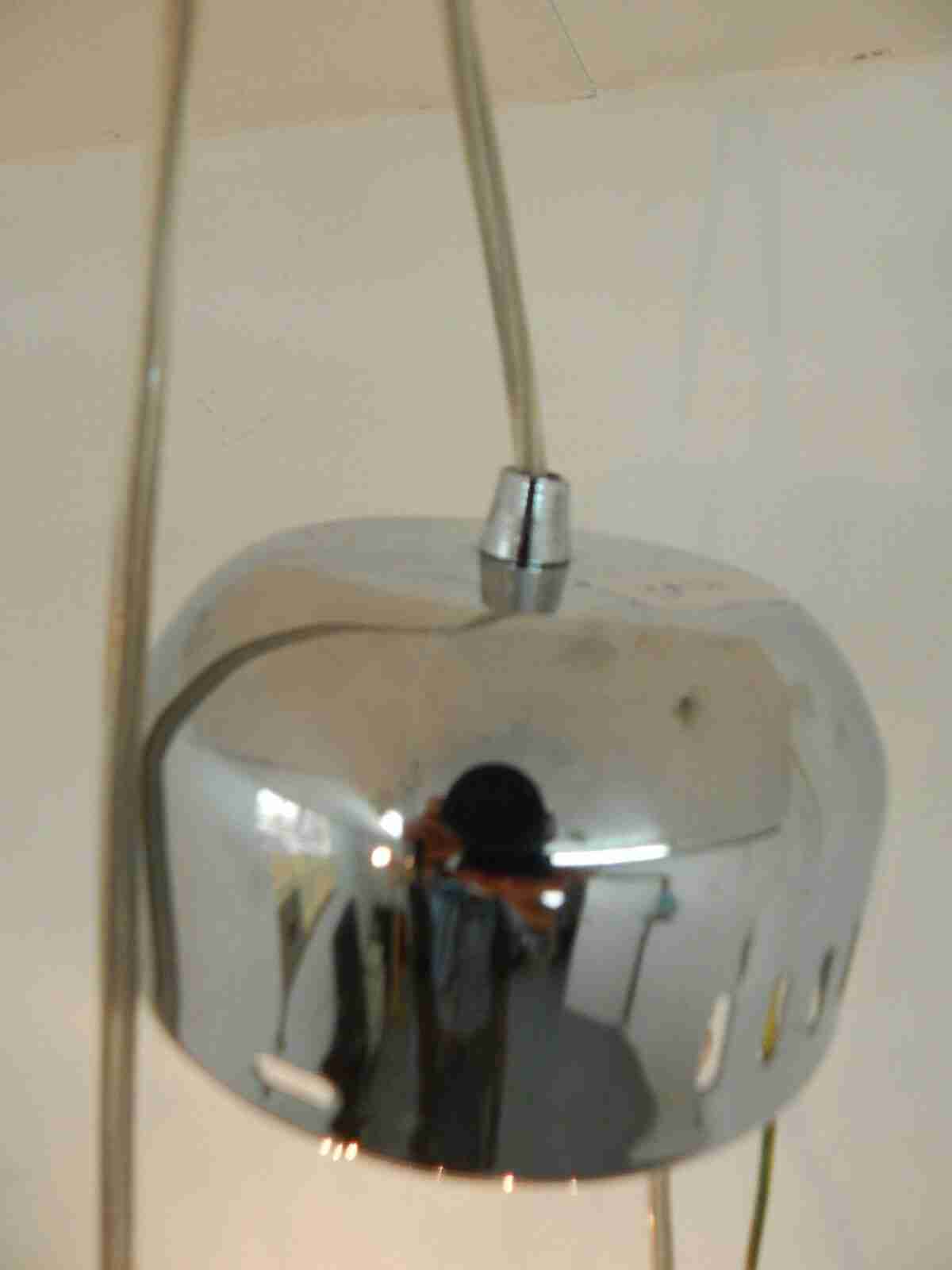 Modern orb round metal ceiling light