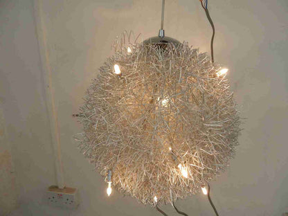 Modern orb round metal ceiling light