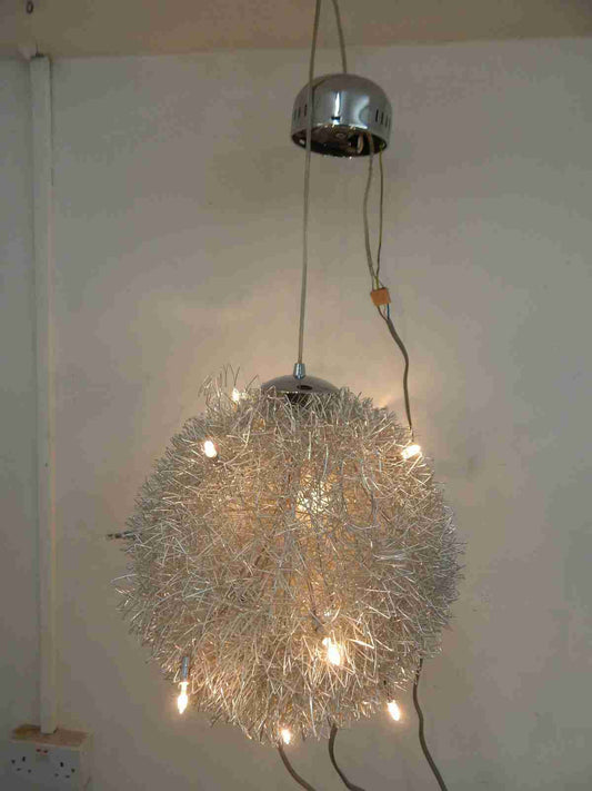 Modern orb round metal ceiling light