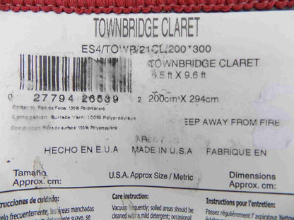 Red cream carpet with floral design