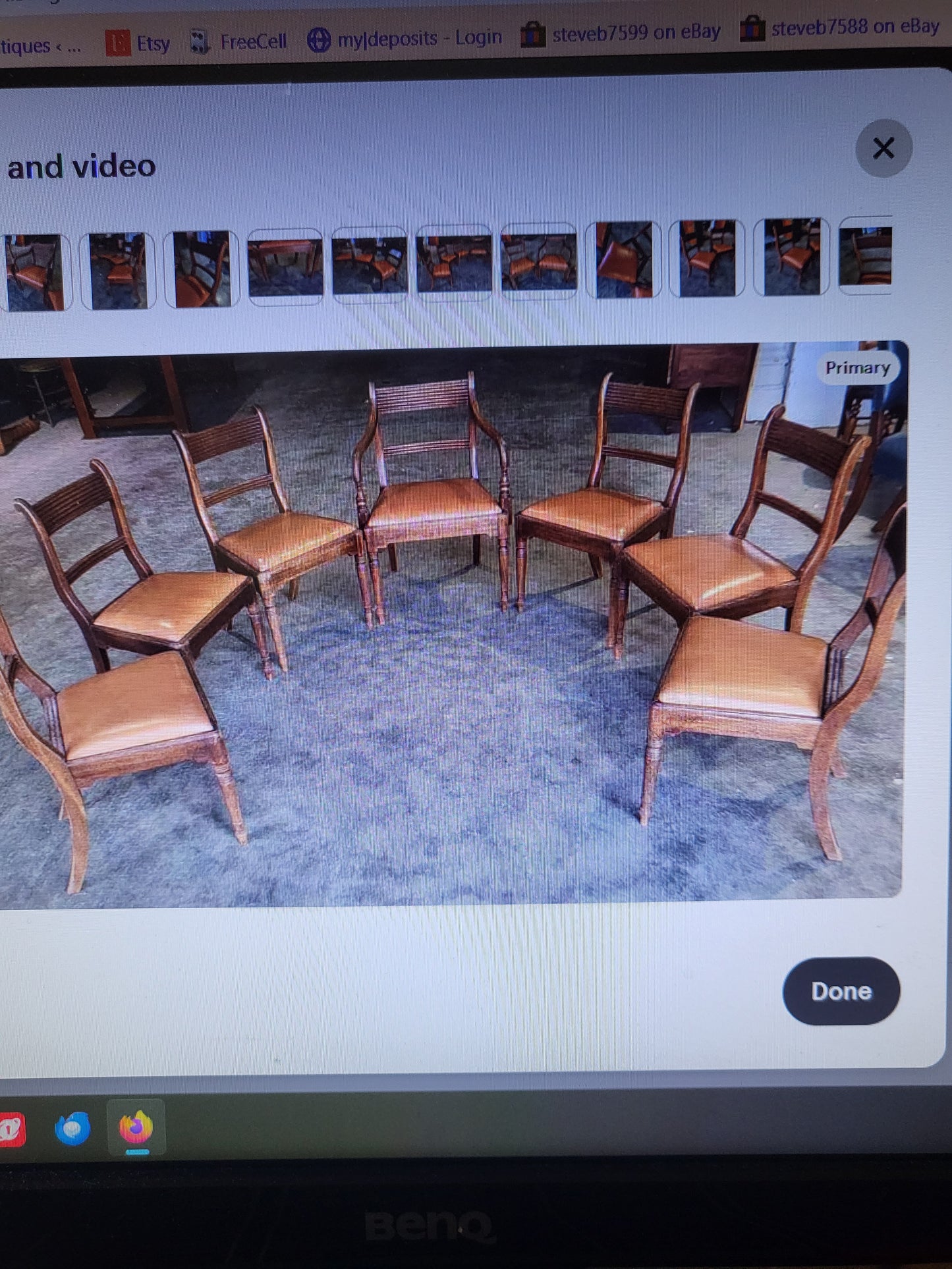 7 dining chairs