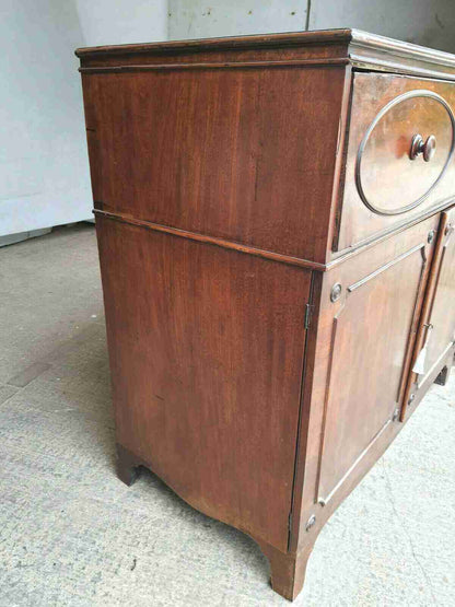 victorian antique mahogany secretaire bureau writing desk drawers bracket feet