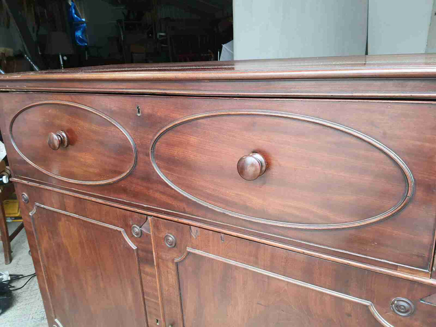 victorian antique mahogany secretaire bureau writing desk drawers bracket feet