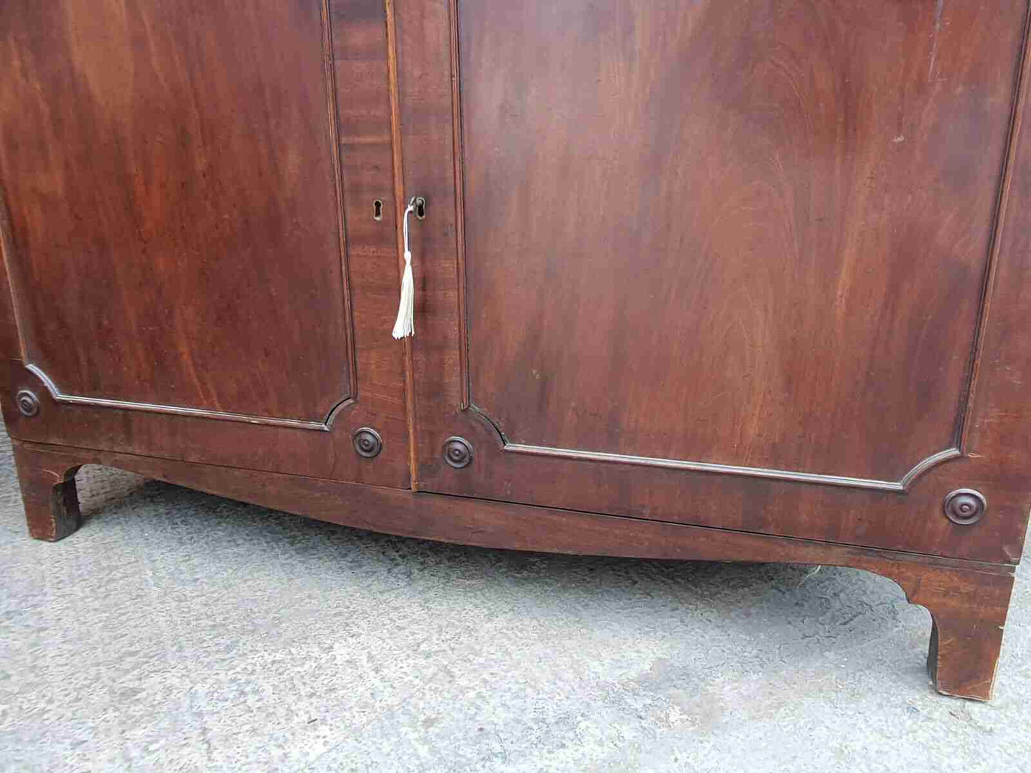 victorian antique mahogany secretaire bureau writing desk drawers bracket feet