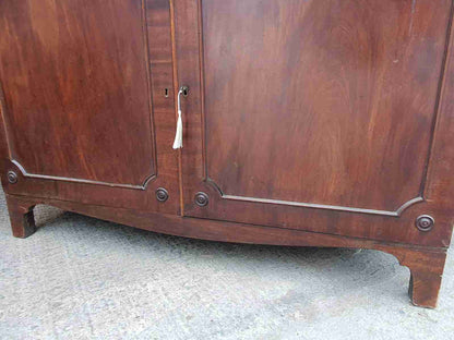 victorian antique mahogany secretaire bureau writing desk drawers bracket feet